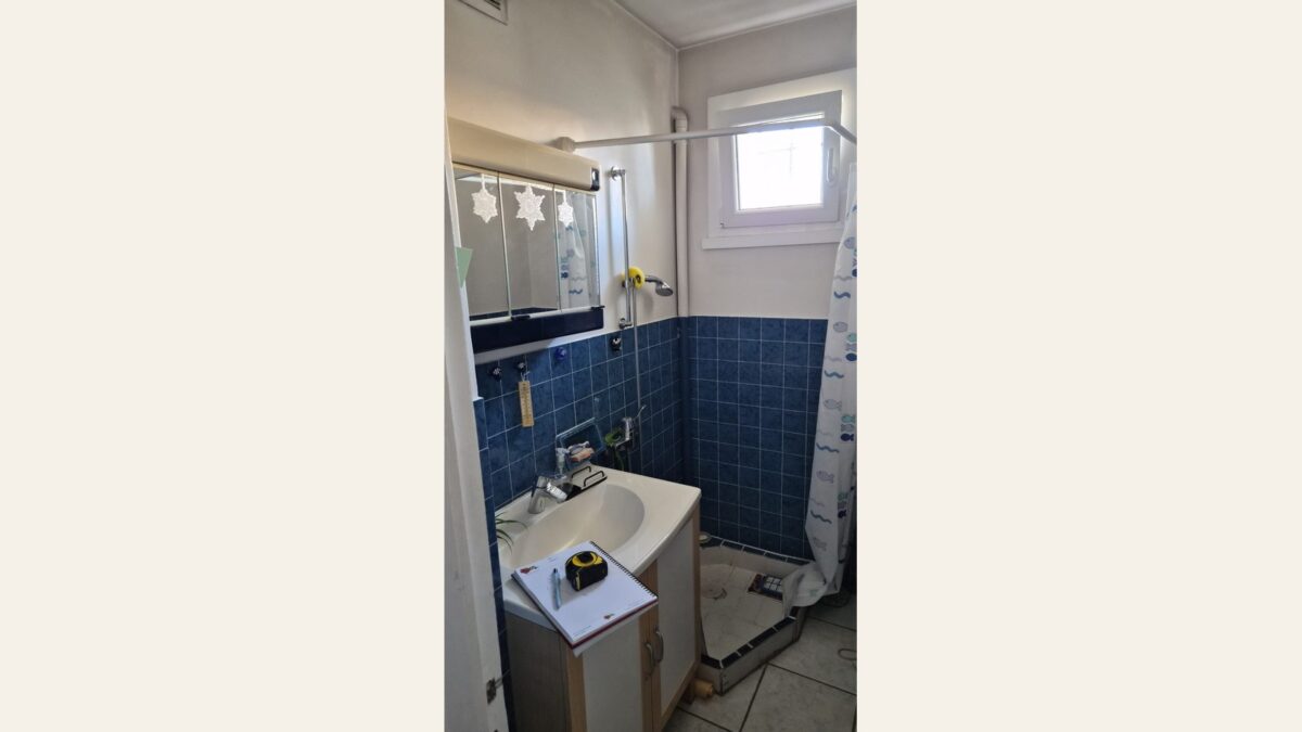 Salle de bain avant rénovation à Bourg-en-Bresse