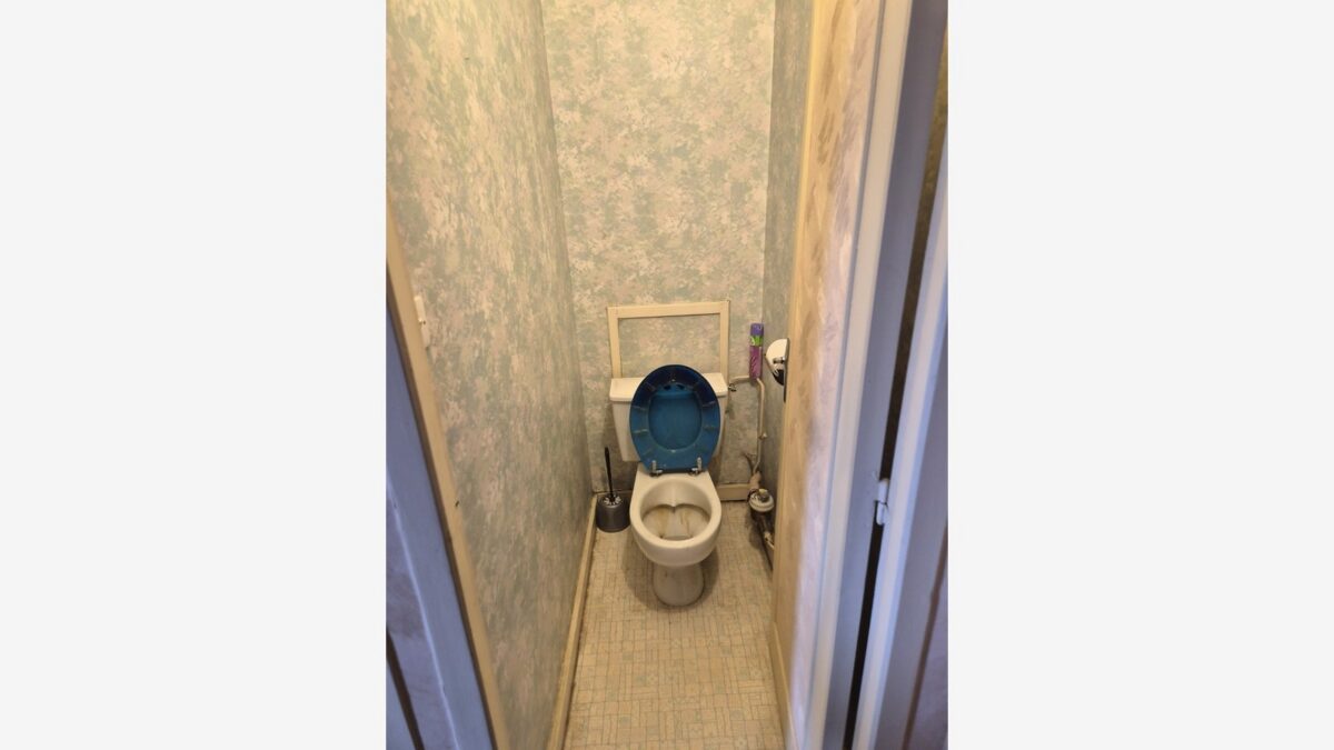 Ancien WC avant rénovation complète à Bourg-en-Bresse
