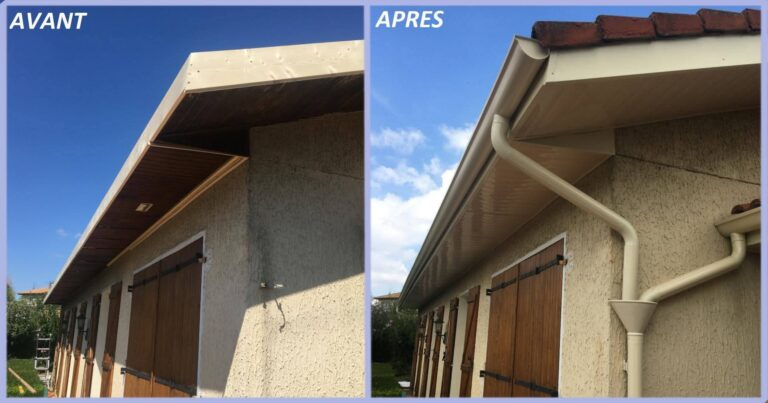 Habillage de toit et gouttières aluminium à Mionnay — Maison Française de l'Artisanat — photo 1