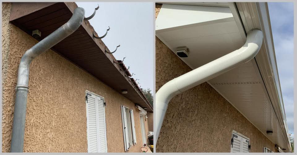 Gouttières aluminium sans raccord à Saint-André-de-Corcy — Maison Française de l'Artisanat — photo 1