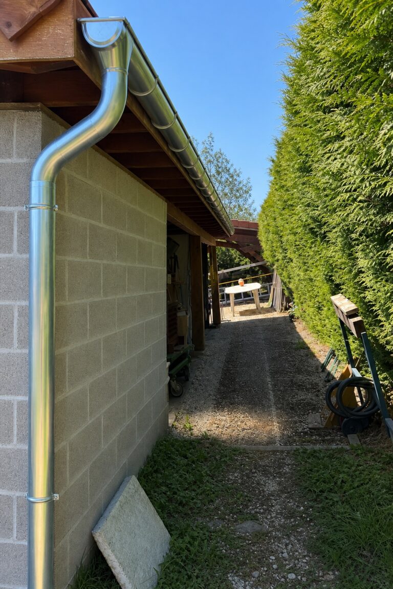 Gouttières zinc soudées sur-mesure à Miribel — Maison Française de l'Artisanat — photo 3